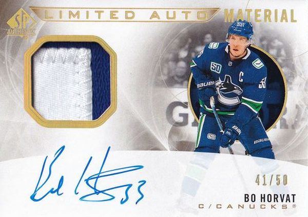 AUTO patch karta BO HORVAT 20-21 SP Authentic Limited Auto Material /50
